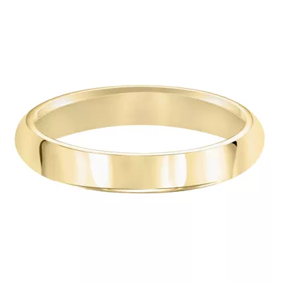 High Dome Comfort Fit Polished Band (3mm)
