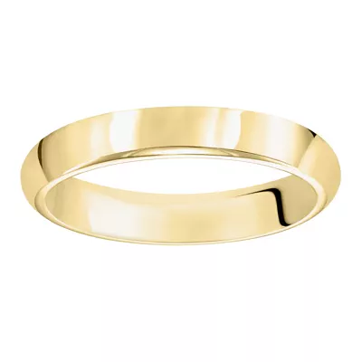 High Dome Comfort Fit Polished Band (3mm)