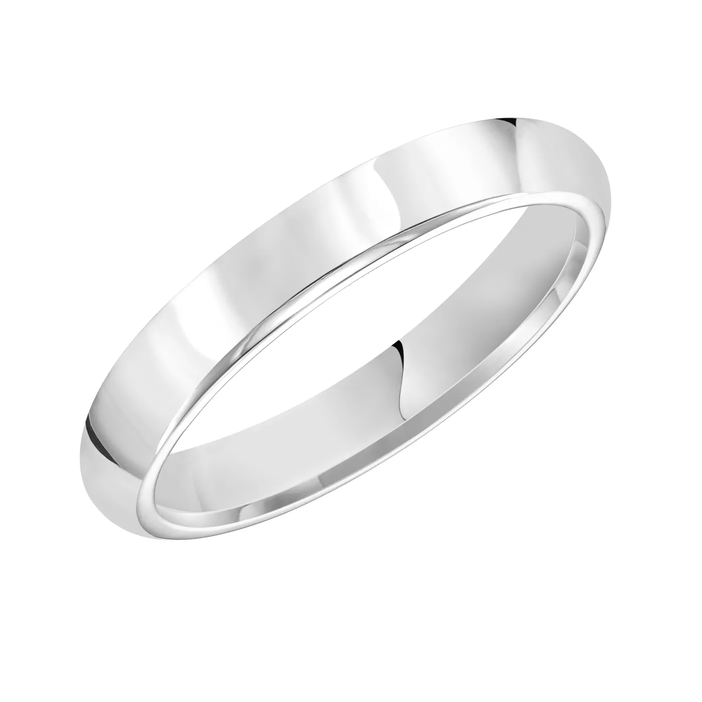 High Dome Comfort Fit Polished Band (4mm)