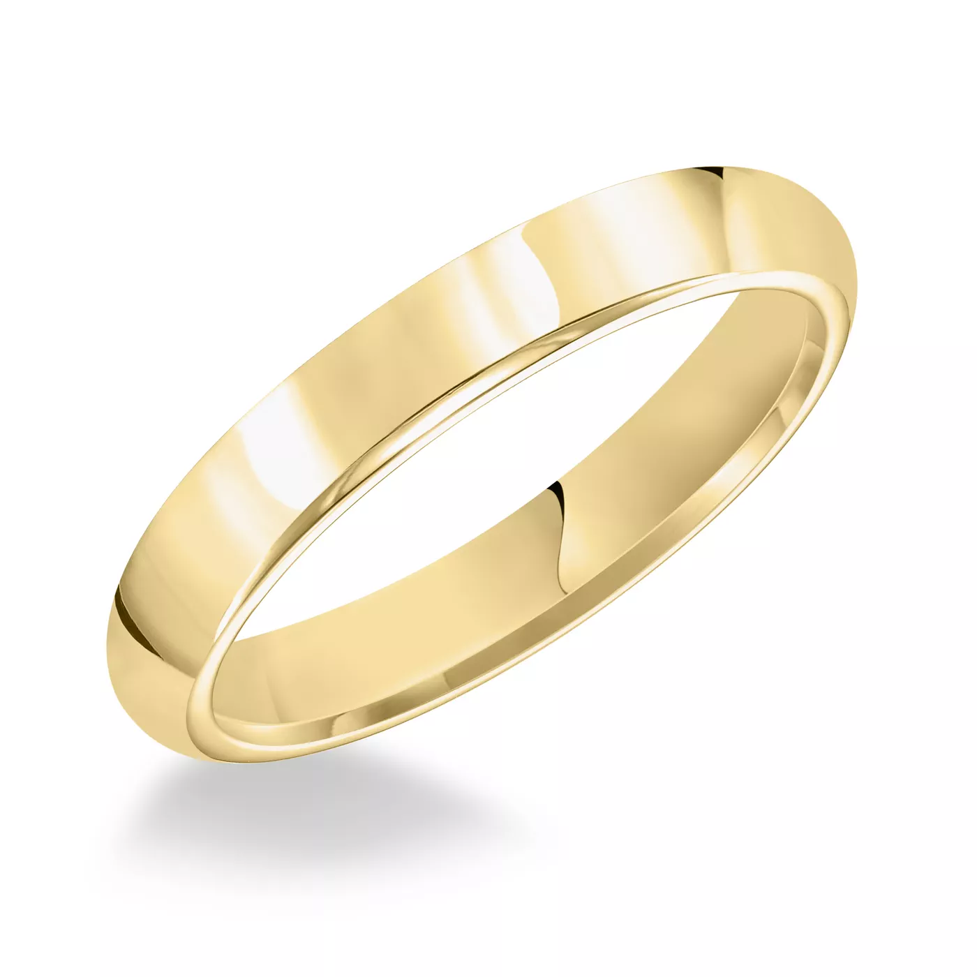 High Dome Comfort Fit Polished Band (5mm)