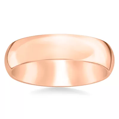 High Dome Comfort Fit Polished Band (6mm)