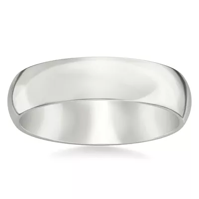 High Dome Comfort Fit Polished Band (6mm)