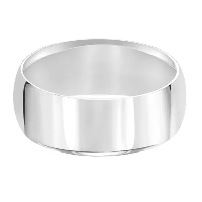 High Dome Comfort Fit Polished Band (7mm)