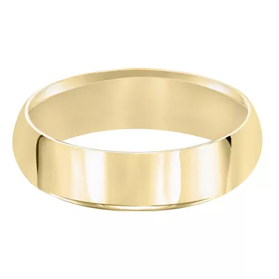 High Dome Comfort Fit Polished Band (7mm)
