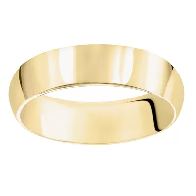 High Dome Comfort Fit Polished Band (7mm)