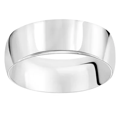 High Dome Comfort Fit Polished Band (8mm)