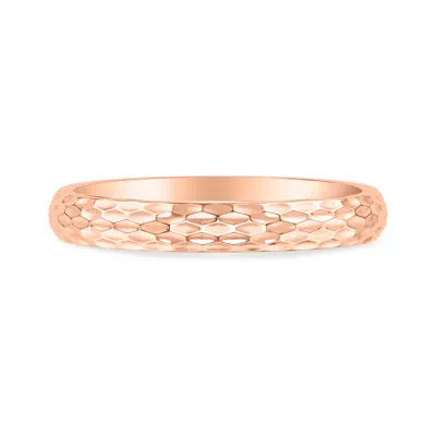 Geometric Hammered Band (3mm)