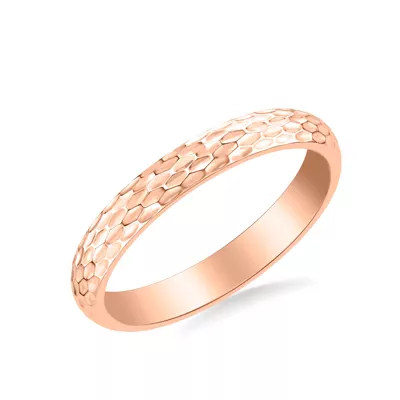 Geometric Hammered Band (3mm)