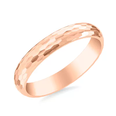 Geometric Hammered Band (4mm)