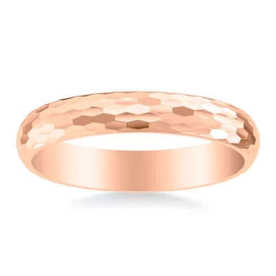 Geometric Hammered Band (4mm)