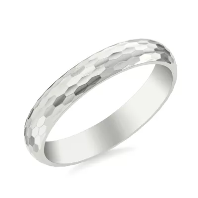 Geometric Hammered Band (4mm)