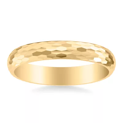 Geometric Hammered Band (4mm)
