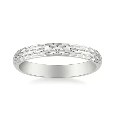 Geometric Hammered Band (3mm)