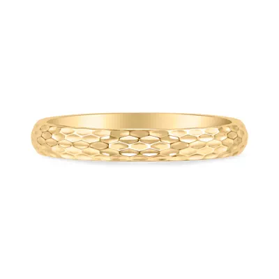 Geometric Hammered Band (3mm)
