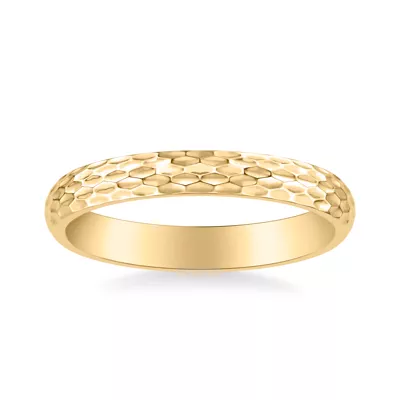 Geometric Hammered Band (3mm)