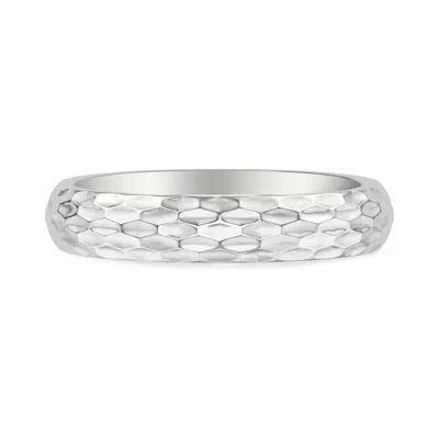 Geometric Hammered Band (4mm)