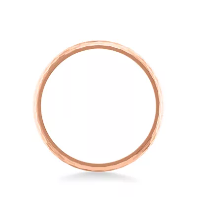 Geometric Hammered Brushed Band (4mm)