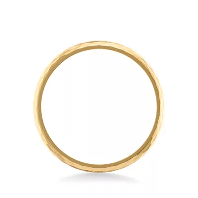 Geometric Hammered Brushed Band (4mm)
