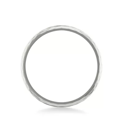 Geometric Hammered Brushed Band (4mm)
