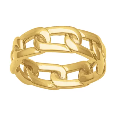 Polished Horizontal Link Band (7mm)