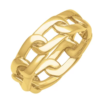 Polished Horizontal Link Band (7mm)