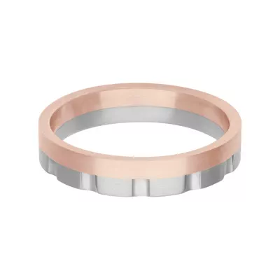 Two-Tone Vertical Cut Fusion Band (4.5mm)