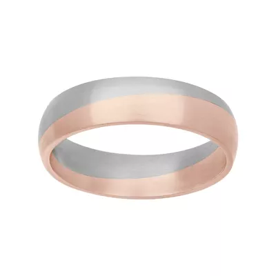 Two-Tone Angled Groove Fusion Band (5.5mm)