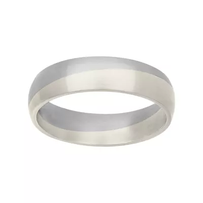 Two-Tone Angled Groove Fusion Band (5.5mm)