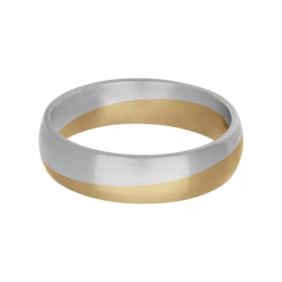 Two-Tone Angled Groove Fusion Band (5.5mm)