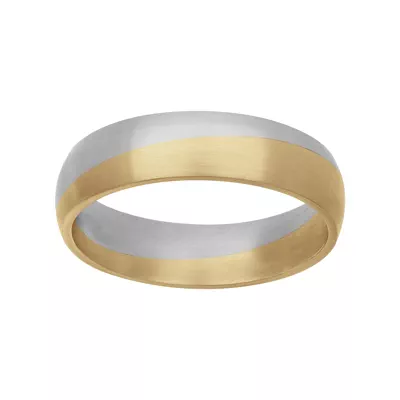 Two-Tone Angled Groove Fusion Band (5.5mm)