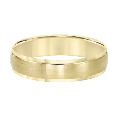 Brushed Center Polished Edge Wedding Band (5mm)