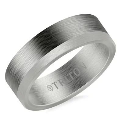 Asymmetrical Tantalum With Gold Brushed Band (7mm)