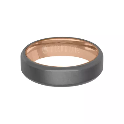 Polished Edge Matte Tantalum Band (6mm)
