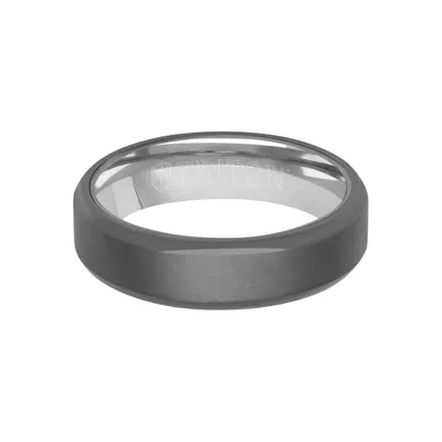 Polished Edge Matte Tantalum Band (6mm)