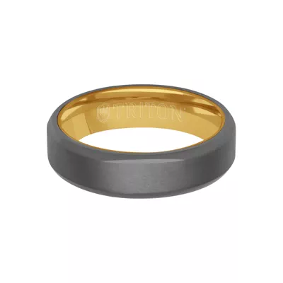Polished Edge Matte Tantalum Band (6mm)