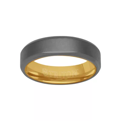 Polished Edge Matte Tantalum Band (6mm)