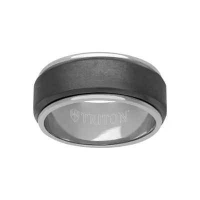 Matte Tantalum With Gold Sleeve Band (9mm)