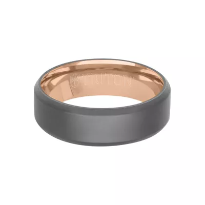 Matte Beveled Tantalum Band (7mm)