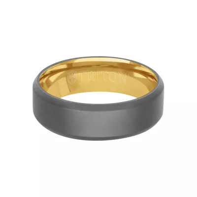 Matte Beveled Tantalum Band (7mm)
