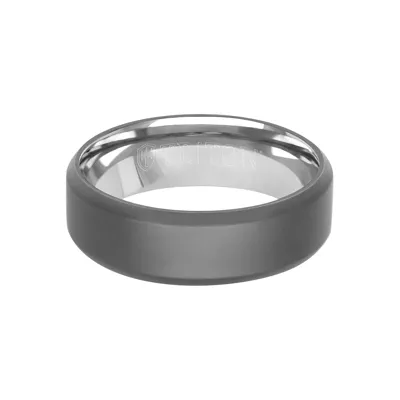 Matte Beveled Tantalum Band (7mm)