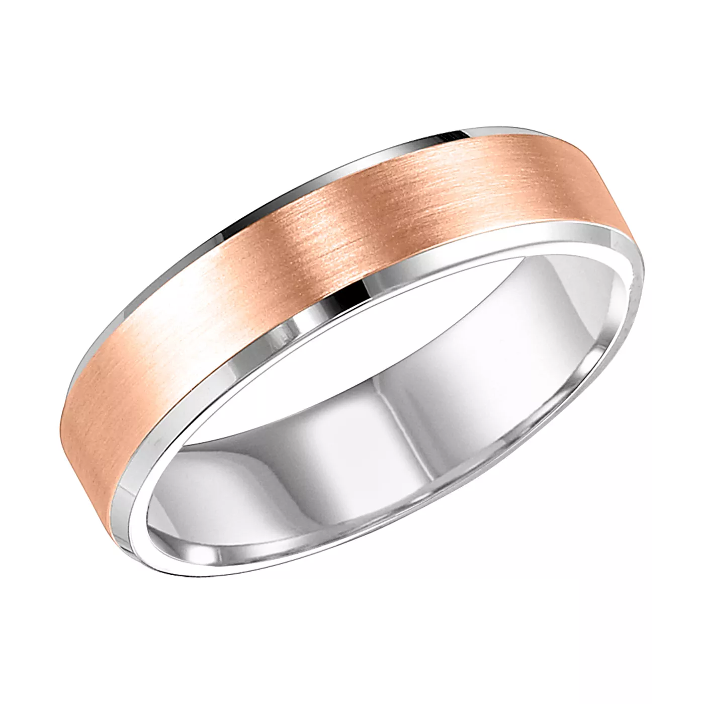 Two-tone Platinum Bevel Edge With Brush Finish (8mm)