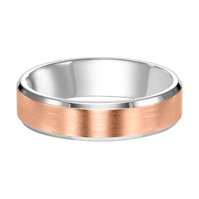Two-tone Platinum Bevel Edge With Brush Finish (8mm)