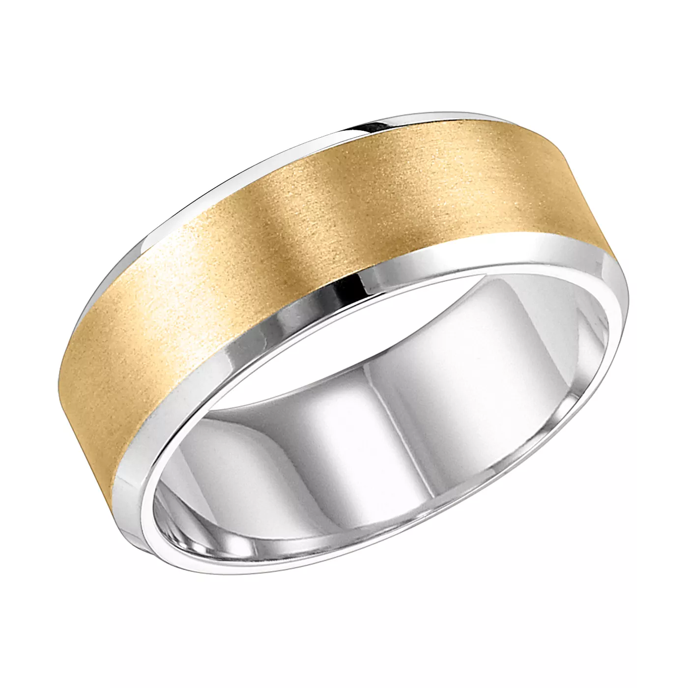Two-tone Platinum Bevel Edge With Brush Finish (8mm)