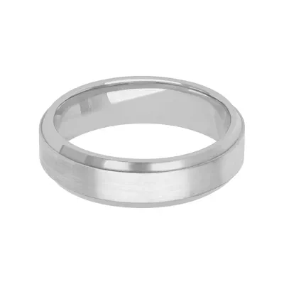 Brushed With Beveled Edge Band (6mm)