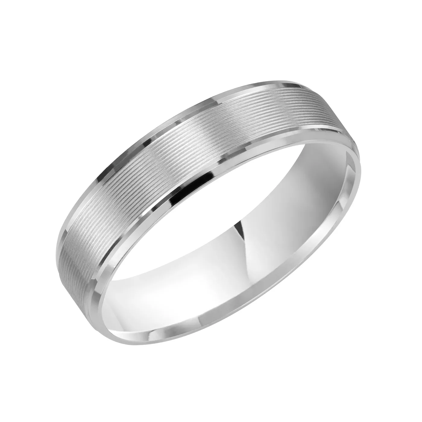 Brushed Serrated Band (6mm)