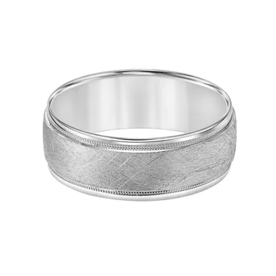 Low Dome Round Edge Crystalline Band (8mm)