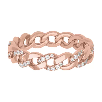 Diamond Halfway Curb Link Band (5mm)