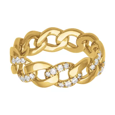 Diamond Halfway Curb Link Band (7mm)
