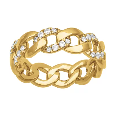 Diamond Halfway Curb Link Band (7mm)