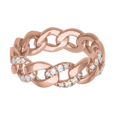 Diamond Halfway Curb Link Band (7mm)